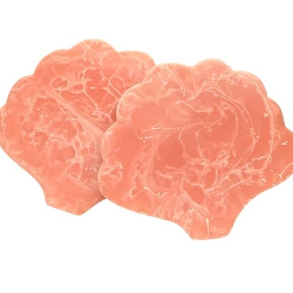 Pernille Rosenkilde for Anthropologie Peach Shell Shaped Coasters - Picture 5 of 10